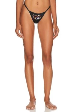 BLUEBELLA X Ashish Diamante Luxury Satin Thong Multicolour