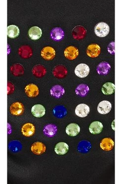 BLUEBELLA X Ashish Diamante Luxury Satin Thong Multicolour -Fashion Women's Clothing Store BEBE WI370 V5