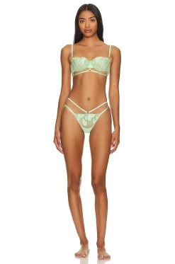 BLUEBELLA Isla Thong Green Ash -Fashion Women's Clothing Store BEBE WI450 V4