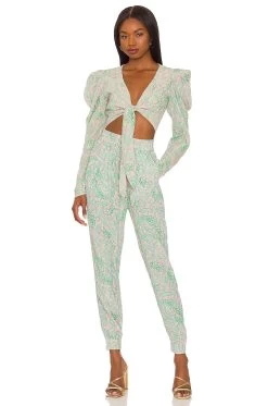 Crop Top Sea Green -Fashion Women's Clothing Store BENE WS87 V4