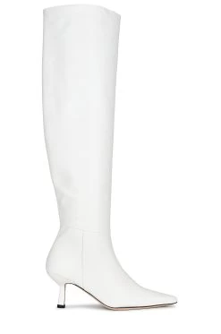 BY FAR Meghan Boots White