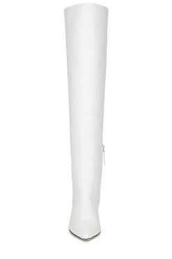 BY FAR Meghan Boots White -Fashion Women's Clothing Store BFAR WZ68 V4