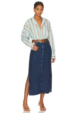 Fleur Shirt Blue -Fashion Women's Clothing Store BNCA WS35 V4