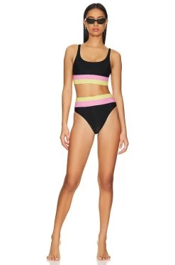 Mackenzie Top Pink Lemonade Colorblock -Fashion Women's Clothing Store BRIO WX1163 V4