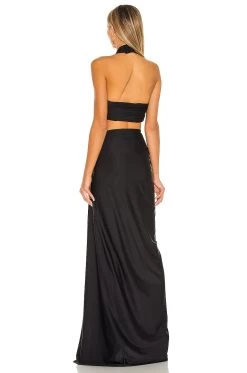 Cleopatra Maxi Dress Black -Fashion Women's Clothing Store BROR WD237 V3