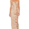 Butterfly Gold Dress Beige -Fashion Women's Clothing Store BROR WD378 V1