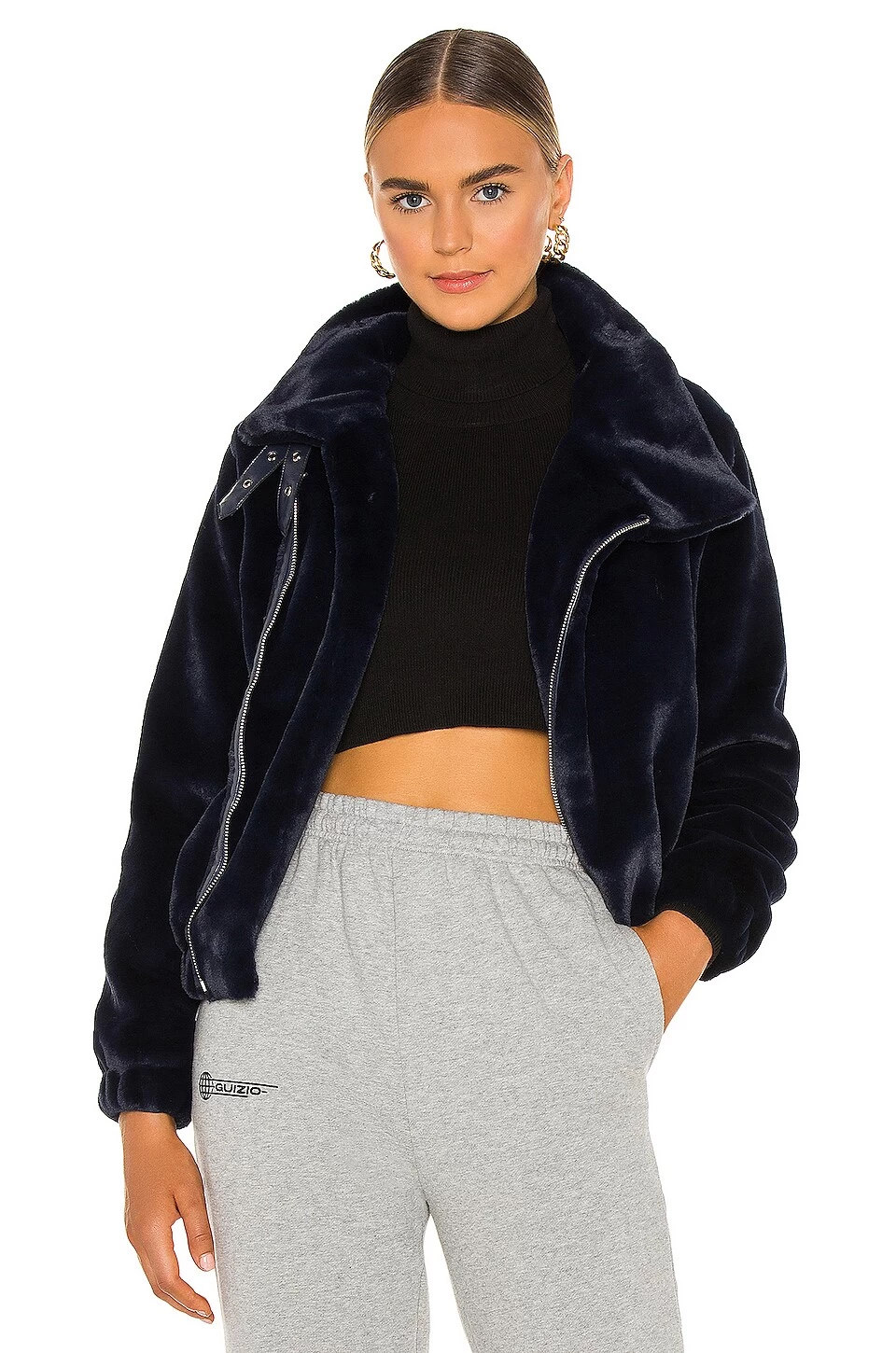 CHAQUETA PIEL SINTÉTICA ORLANDO Navy Blue 3 CHAQUETA PIEL SINTÉTICA ORLANDO Navy Blue