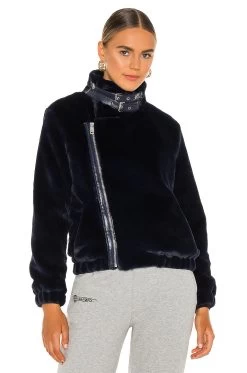 CHAQUETA PIEL SINTÉTICA ORLANDO Navy Blue 8 CHAQUETA PIEL SINTÉTICA ORLANDO Navy Blue -Fashion Women's Clothing Store BUBR WO14 V2