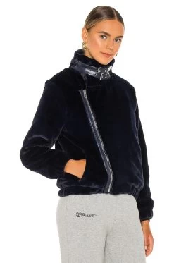 CHAQUETA PIEL SINTÉTICA ORLANDO Navy Blue 9 CHAQUETA PIEL SINTÉTICA ORLANDO Navy Blue -Fashion Women's Clothing Store BUBR WO14 V3