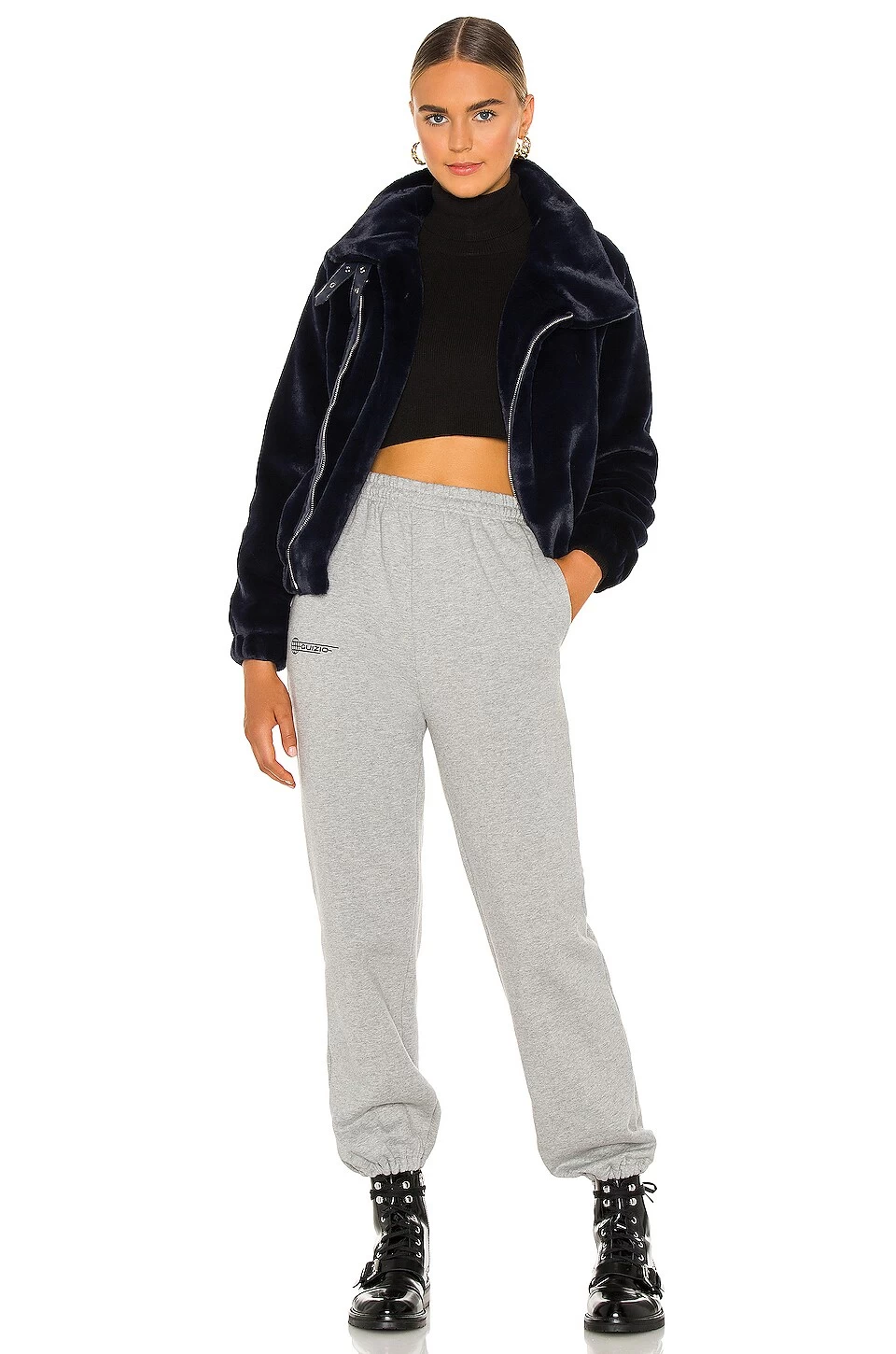 CHAQUETA PIEL SINTÉTICA ORLANDO Navy Blue 7 CHAQUETA PIEL SINTÉTICA ORLANDO Navy Blue - Image 5