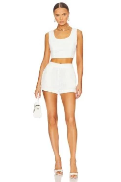 Simone Shorts White -Fashion Women's Clothing Store CENT WF6 V4