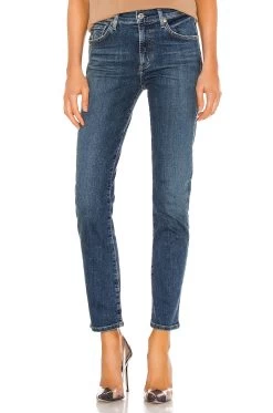 CITIZENS OF HUMANITY Skyla Mid Rise Slim Straight Charisma