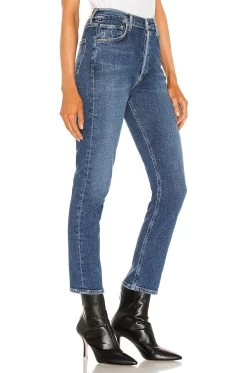 CITIZENS OF HUMANITY Charlotte High Rise Straight Dance Floor 7 CITIZENS OF HUMANITY Charlotte High Rise Straight Dance Floor -Fashion Women's Clothing Store CITI WJ1566 V2