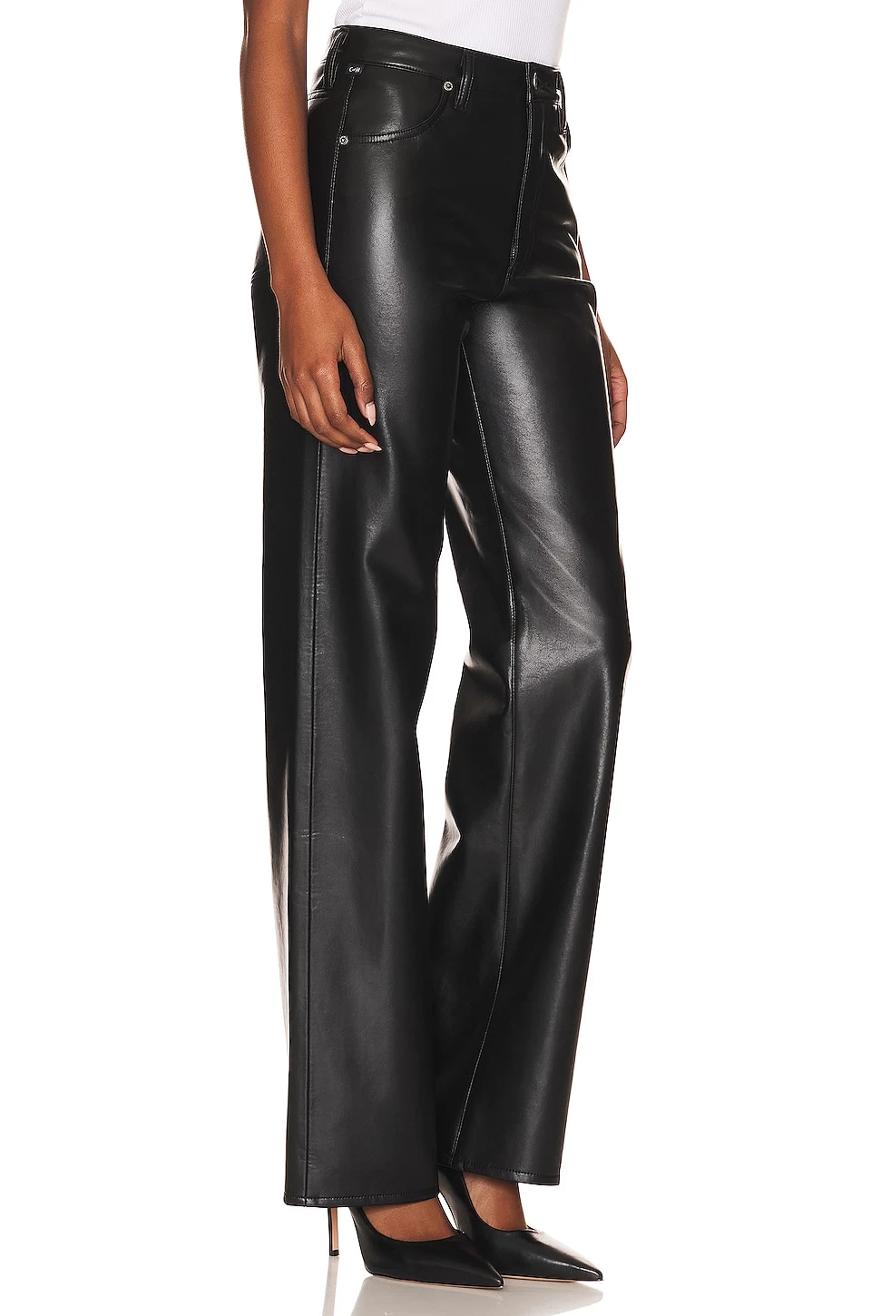 CITIZENS OF HUMANITY Leather Annina Trouser Black 4 CITIZENS OF HUMANITY Leather Annina Trouser Black - Image 2