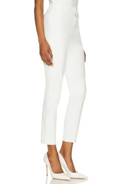 Commando Faux Leather Five Pocket Pant White -Fashion Women's Clothing Store CMAN WP103 V2