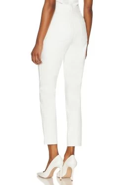 Commando Faux Leather Five Pocket Pant White -Fashion Women's Clothing Store CMAN WP103 V3