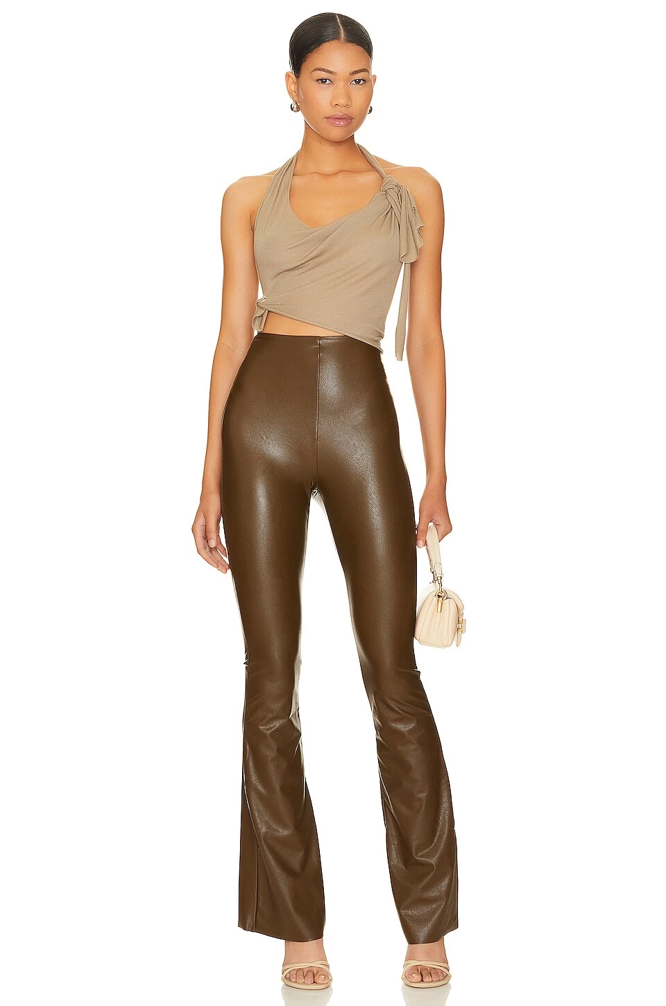 Commando Faux Leather Flare Legging Cadet 6 Commando Faux Leather Flare Legging Cadet - Image 4