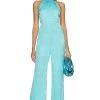 Camila Coelho Floriana Jumpsuit Bright Blue -Fashion Women's Clothing Store COEL WC26 V1