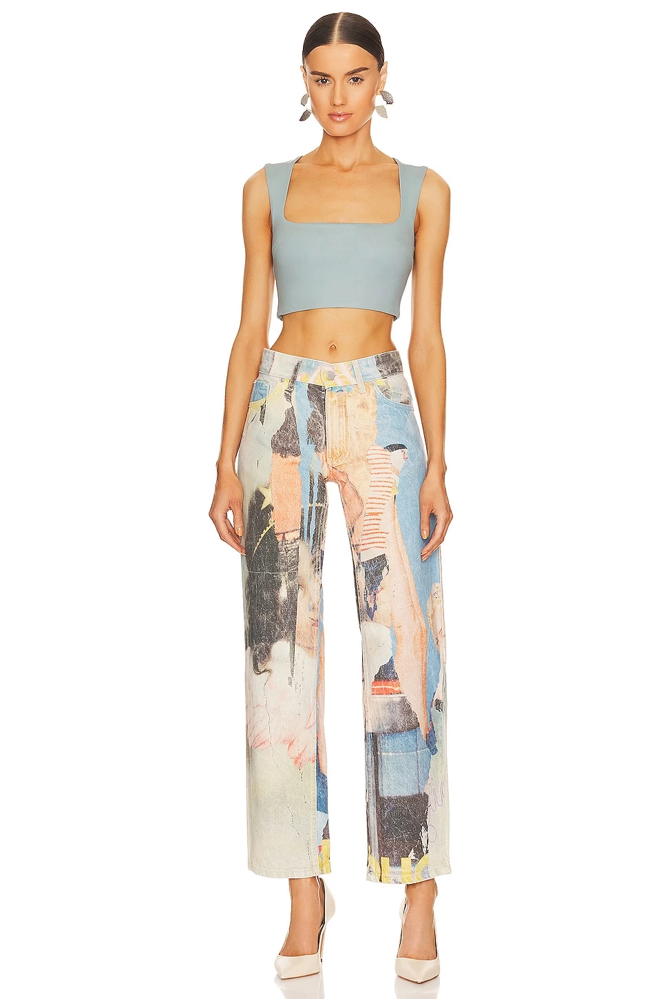 Celestial Stretch Top Light Blue 6 Celestial Stretch Top Light Blue - Image 4