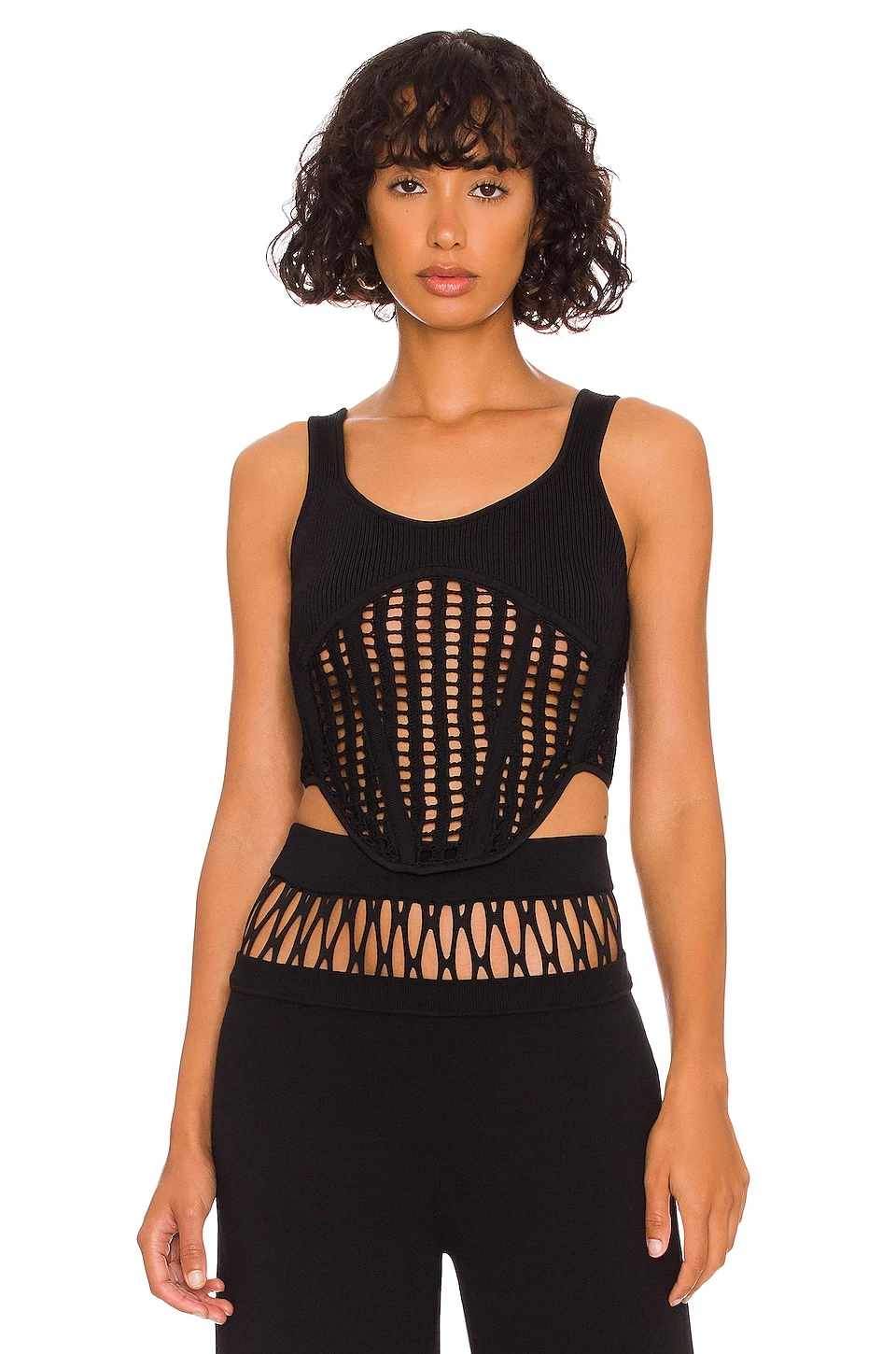 Dion Lee Net Crochet Top Black 3 Dion Lee Net Crochet Top Black