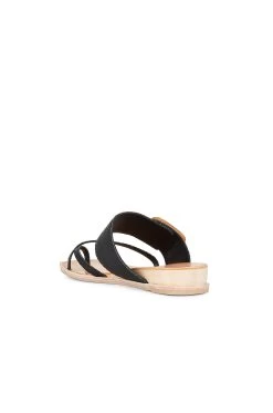 Dolce Vita Perris Sandal Black Embossed Leather -Fashion Women's Clothing Store DOLC WZ1139 V3