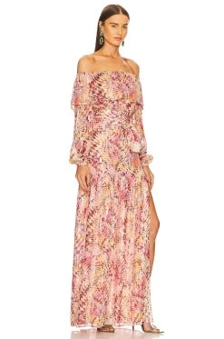 Luna Maxi Dress Optic Geo -Fashion Women's Clothing Store DUNX WD89 V3