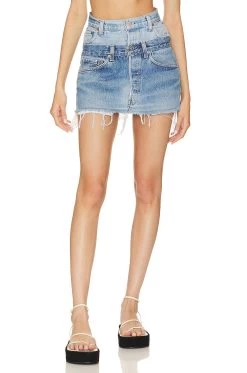 Vintage Double Mini Skirt Black -Fashion Women's Clothing Store EBDR WQ15 V1