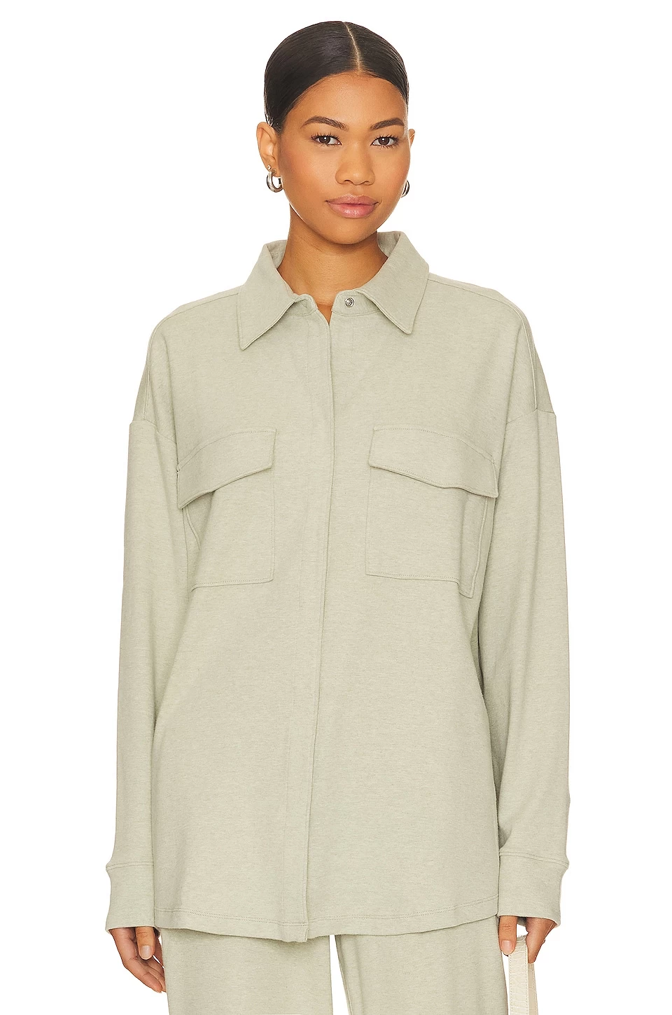 Eberjey Luxe Shacket Botanical Zen Green 4 Eberjey Luxe Shacket Botanical Zen Green - Image 2