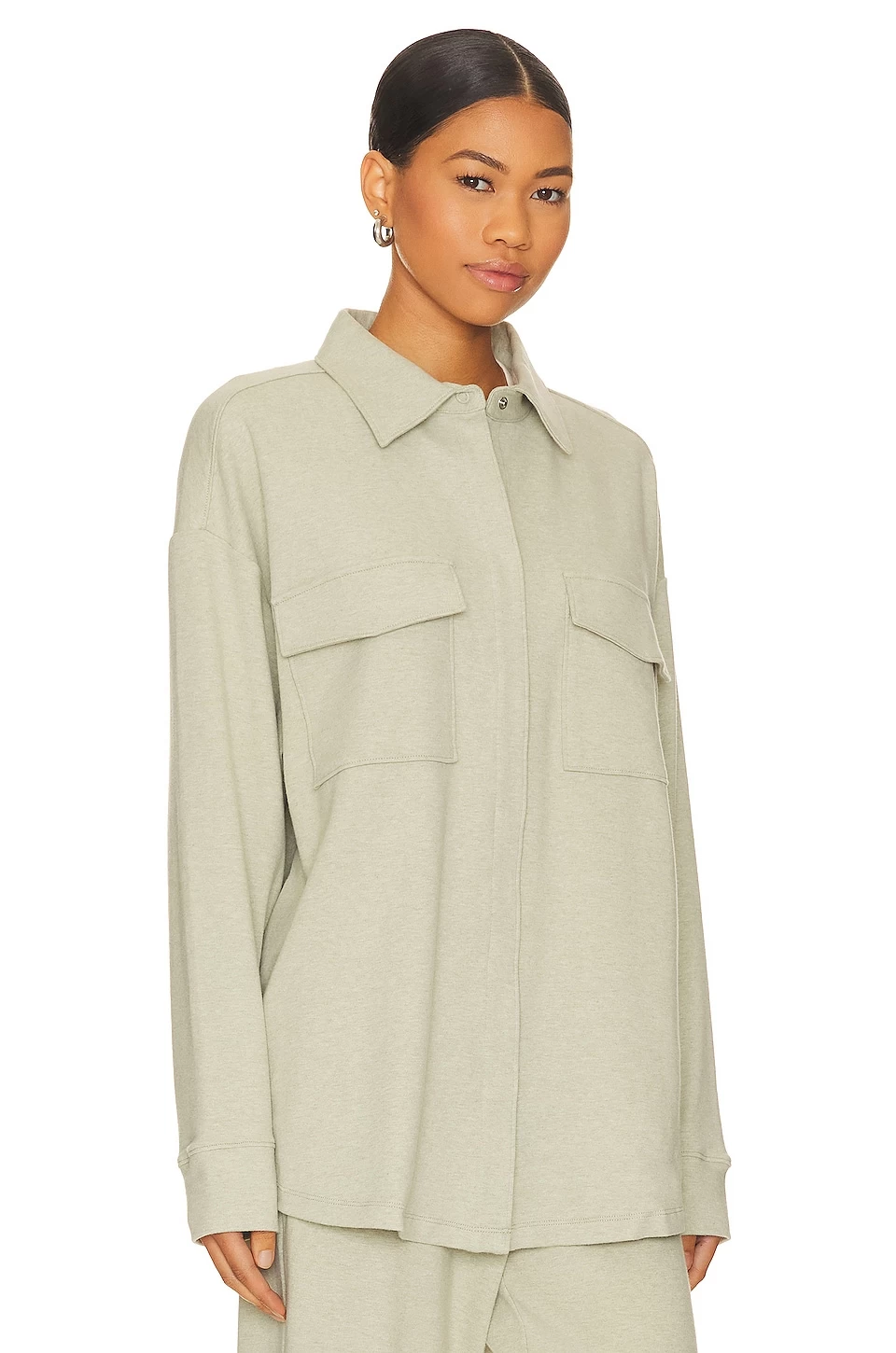 Eberjey Luxe Shacket Botanical Zen Green 5 Eberjey Luxe Shacket Botanical Zen Green - Image 3