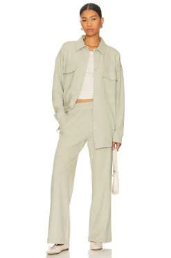 Eberjey Luxe Shacket Botanical Zen Green 11 Eberjey Luxe Shacket Botanical Zen Green -Fashion Women's Clothing Store EBER WO5 V5