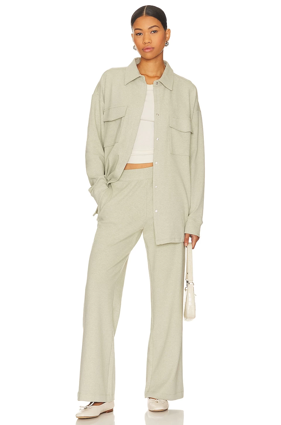 Eberjey Luxe Shacket Botanical Zen Green 7 Eberjey Luxe Shacket Botanical Zen Green - Image 5