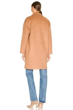 Oversized Wool Coat Camel -Fashion Women's Clothing Store ENAR WO1 V4