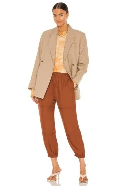 Silk Rib Loose Long Sleeve Crew Tee Golden Ionic 9 Silk Rib Loose Long Sleeve Crew Tee Golden Ionic -Fashion Women's Clothing Store ENZA WS901 V4