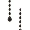 Black Drop Earrings Black -Fashion Women's Clothing Store ETTI WL1180 V1
