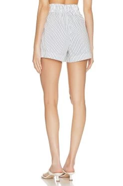 FRAME Drawstring Lounge Short Cobalt Multi 9 FRAME Drawstring Lounge Short Cobalt Multi -Fashion Women's Clothing Store FAME WF83 V3