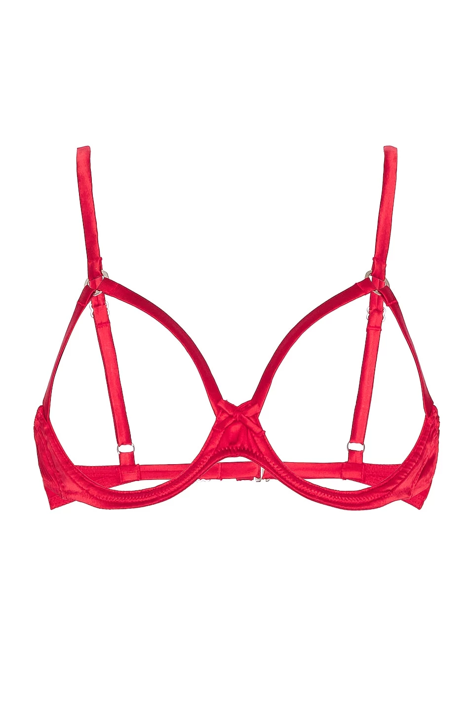 Fleur Du Mal Luxe Ouvert Bra Rouge 3 Fleur Du Mal Luxe Ouvert Bra Rouge