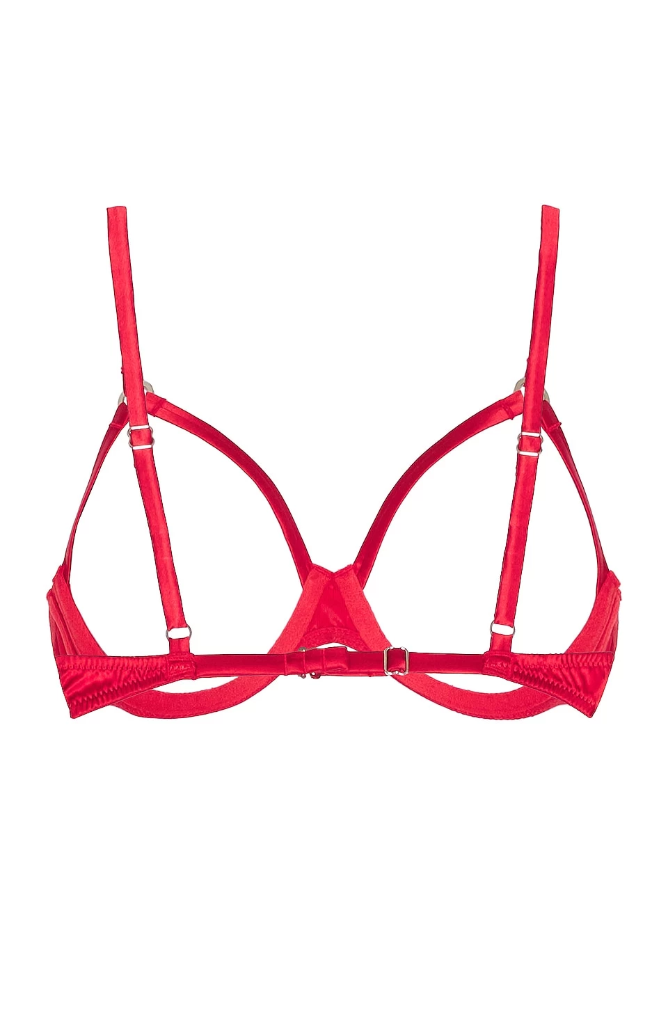 Fleur Du Mal Luxe Ouvert Bra Rouge 4 Fleur Du Mal Luxe Ouvert Bra Rouge - Image 2