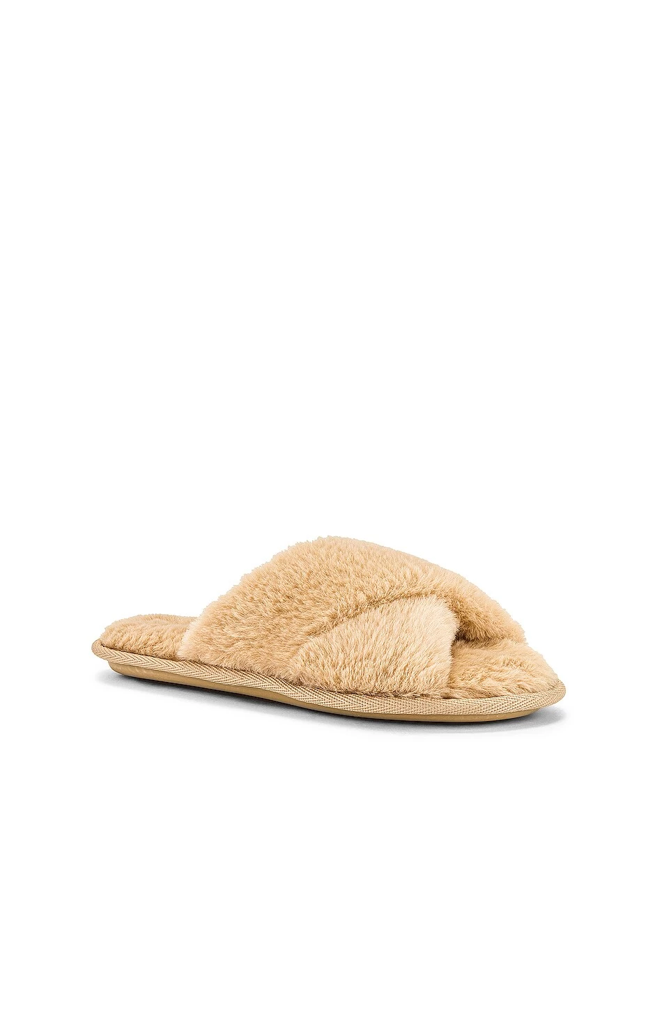 Victoria Teddy Criss Cross Slipper Tan 4 Victoria Teddy Criss Cross Slipper Tan - Image 2