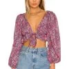 Tonya Crop Top Purple