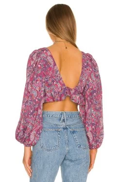 Tonya Crop Top Purple -Fashion Women's Clothing Store FORL WS495 V3