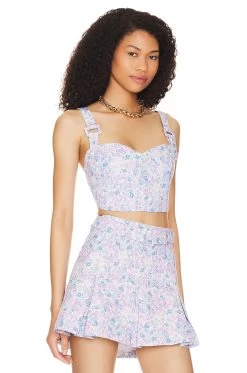 Lou Crop Top Purple 7 Lou Crop Top Purple -Fashion Women's Clothing Store FORL WS548 V2