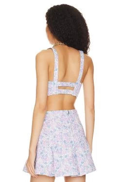 Lou Crop Top Purple 8 Lou Crop Top Purple -Fashion Women's Clothing Store FORL WS548 V3