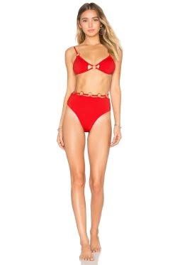 Mallorca Ring Triangle Top Ferrari Red 9 Mallorca Ring Triangle Top Ferrari Red -Fashion Women's Clothing Store FORL WX91 V4