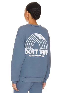 Rainbow Heavy Fleece Sweatshirt Worn Indigo 8 Rainbow Heavy Fleece Sweatshirt Worn Indigo -Fashion Women's Clothing Store FREA MK2W V3