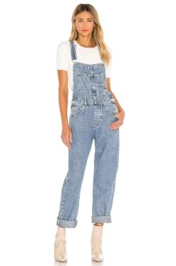 FREE PEOPLE X We The Free Ziggy Denim Overall Inky Indigo 14 FREE PEOPLE X We The Free Ziggy Denim Overall Inky Indigo -Fashion Women's Clothing Store FREE WC121 V1