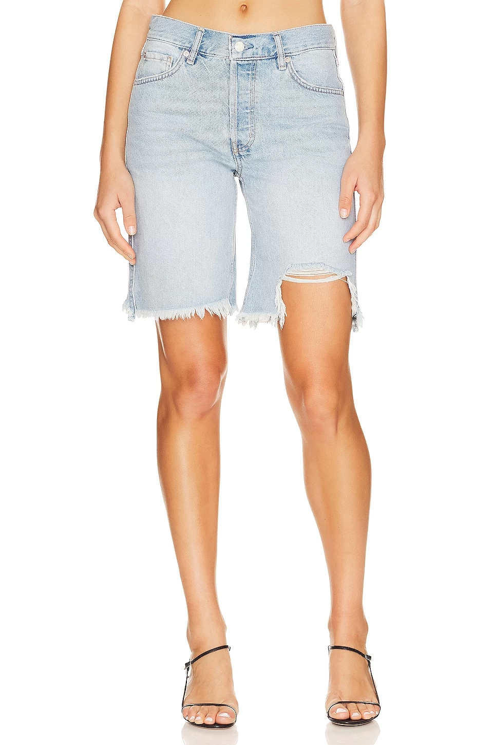 FREE PEOPLE Big Sur Coast Boyfriend Short Washed Away 3 FREE PEOPLE Big Sur Coast Boyfriend Short Washed Away