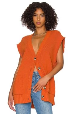 FREE PEOPLE Oakleigh Vest Myrrh