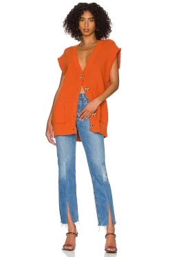 FREE PEOPLE Oakleigh Vest Myrrh -Fashion Women's Clothing Store FREE WK1028 V4