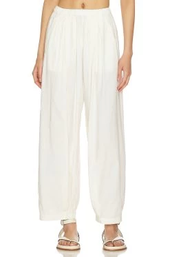 FREE PEOPLE To The Sky Parachute Pant Nilla Cream