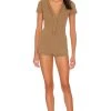 FREE PEOPLE Early Night Romper Washed Army -Fashion Women's Clothing Store FREE WR197 V1
